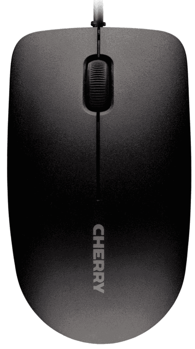 Cherry MC 1000 Ratón Óptico Ambidextro Negro