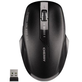 Cherry MW 2310 Ratón Inalámbrico Óptico, 6 Botones, 2400 DPI Ajustable, Receptor Nano USB, Tecnología 2.4 GHz, Para Diestros y Zurdos, Hasta 3 Años de Batería