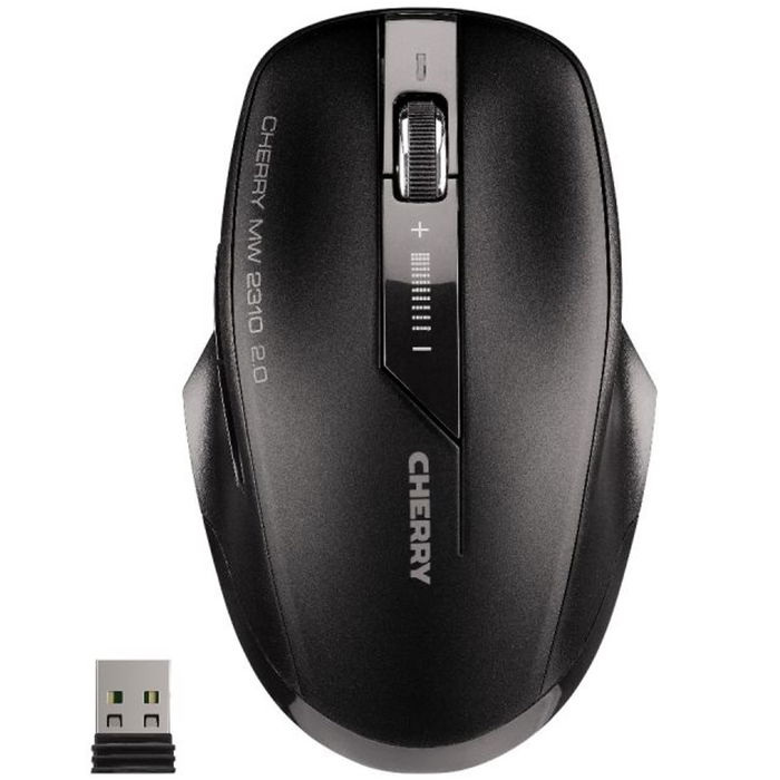 Cherry MW 2310 Ratón Inalámbrico Óptico, 6 Botones, 2400 DPI Ajustable, Receptor Nano USB, Tecnología 2.4 GHz, Para Diestros y Zurdos, Hasta 3 Años de Batería Cherry MW 2310 Ratón Inalámbrico Óptico, 6 Botones, 2400 DPI Ajustable, Receptor Nano USB, Tecnología 2.4 GHz, Para Diestros y Zurdos, Hasta 3 Años de Batería