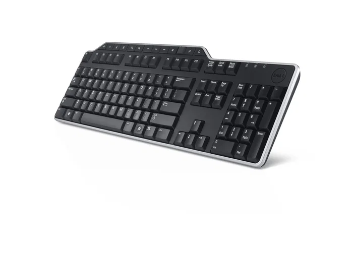DELL KB522 Teclado con Cable USB QWERTY Español Negro - Teclado Multimedia para Oficina con Teclas de Acceso Rápido y 2 Puertos USB 2.0