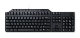DELL KB522 Teclado con Cable USB QWERTY Español Negro - Teclado Multimedia para Oficina con Teclas de Acceso Rápido y 2 Puertos USB 2.0