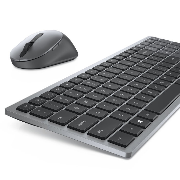DELL KM7120W Kit de teclado y ratón inalámbricos multidispositivo, Gris Titanio, Español QWERTY DELL KM7120W Kit de teclado y ratón inalámbricos multidispositivo, Gris Titanio, Español QWERTY