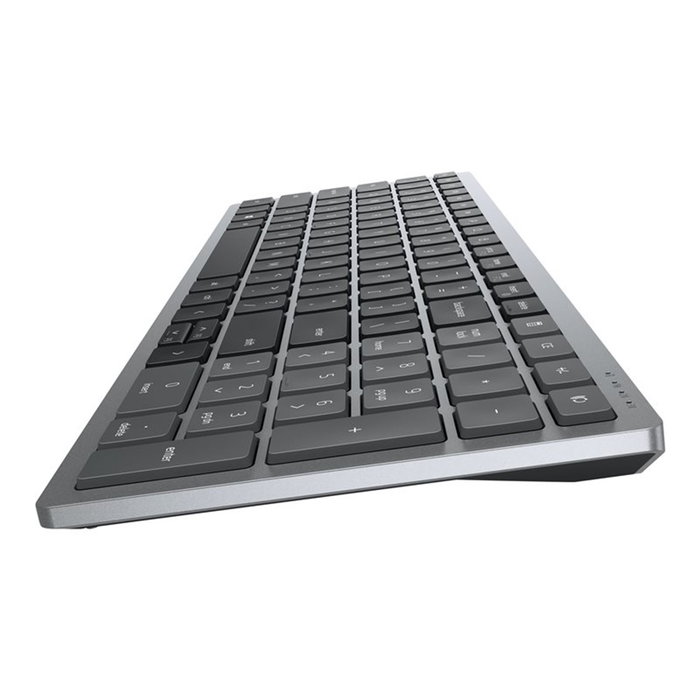 Dell KM7120W Kit Teclado y Ratón Inalámbrico Multi-Device, Conexión Bluetooth y 2.4 GHz, Compatible con Windows/MacOS, Gris Titanio