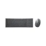 Dell KM7120W - Combo Teclado y Ratón Inalámbrico (RF + Bluetooth 5.0), QWERTY Español, Teclado 100% con Numpad, Batería 36 Meses, Color Gris Titanio