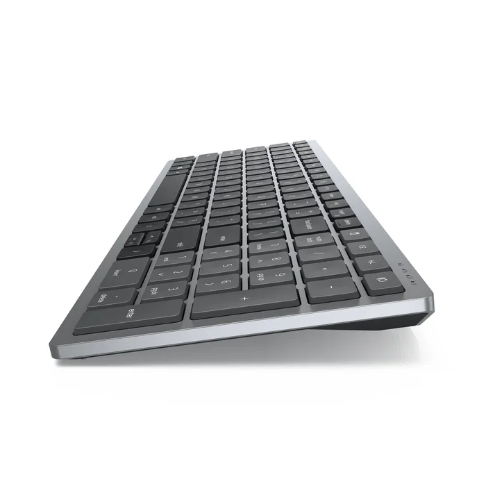 Dell KM7120W - Combo Teclado y Ratón Inalámbrico (RF + Bluetooth 5.0), QWERTY Español, Teclado 100% con Numpad, Batería 36 Meses, Color Gris Titanio