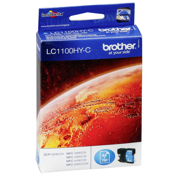 Brother LC1100HYC Cartucho de Tinta Cian Alta Capacidad Brother LC1100HYC Cartucho de Tinta Cian Alta Capacidad
