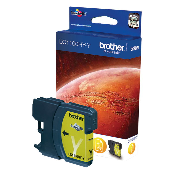Brother LC1100HYY Cartucho de Tinta Amarillo Alta Capacidad Brother LC1100HYY Cartucho de Tinta Amarillo Alta Capacidad