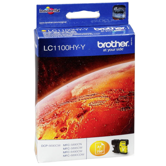 Brother LC1100HYY Cartucho de Tinta Amarillo Alta Capacidad Brother LC1100HYY Cartucho de Tinta Amarillo Alta Capacidad