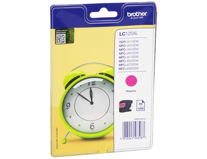 Brother Cartucho de Tinta LC125XLM Magenta Alta Capacidad