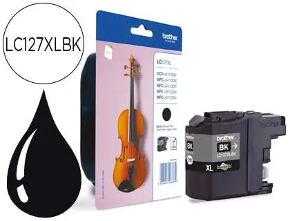 Brother Cartucho de Tinta Negro LC127XLBKBP