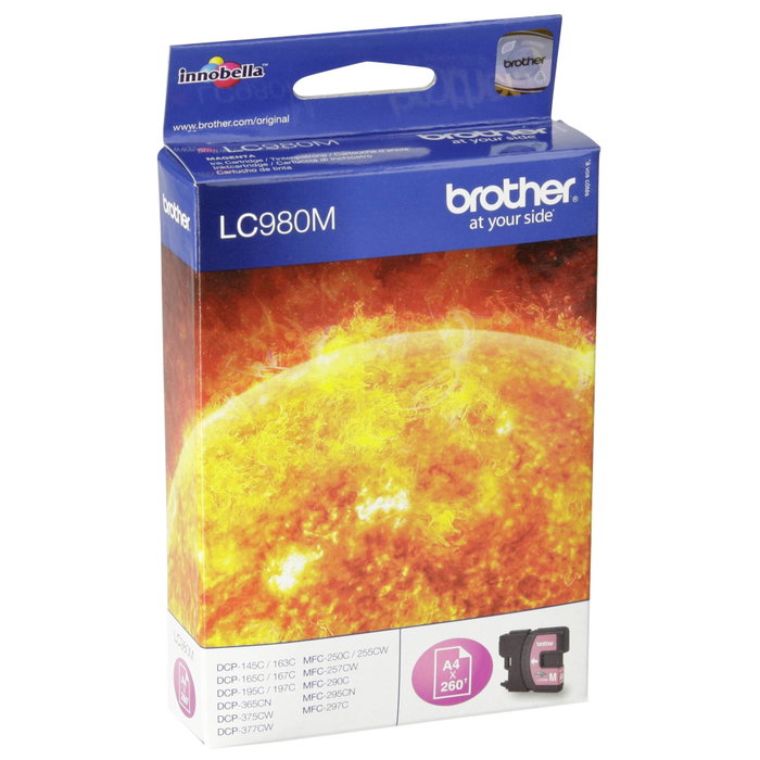 Brother Cartucho de Tinta Magenta LC980M