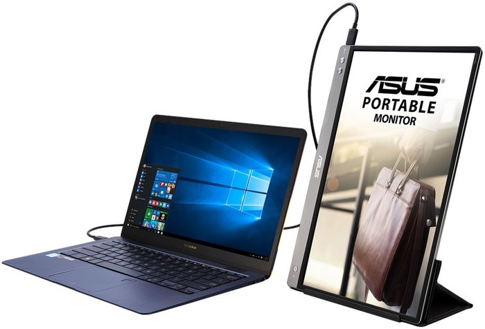 Asus ZenScreen MB14AC 14 pulg. Full HD IPS Gris