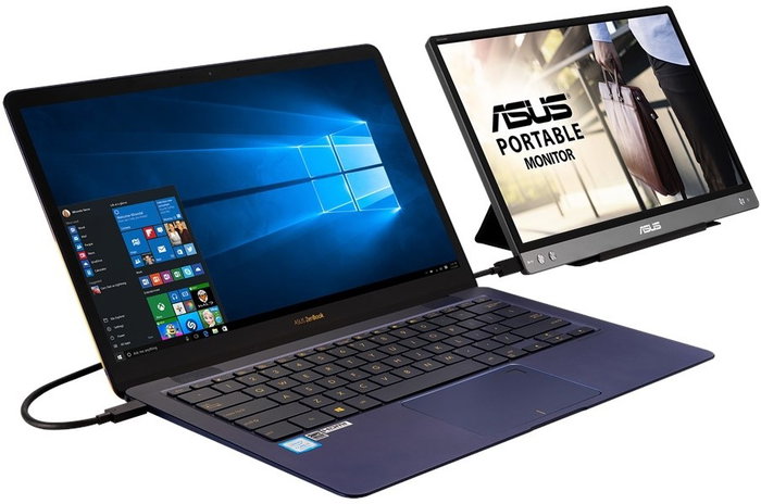 Asus ZenScreen MB14AC 14 pulg. Full HD IPS Gris