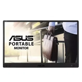 ASUS ZenScreen MB166C Monitor Portátil 15.6" Full HD IPS USB-C Eye Care Flicker-Free Low Blue Light Portátil con Funda Soporte - Negro