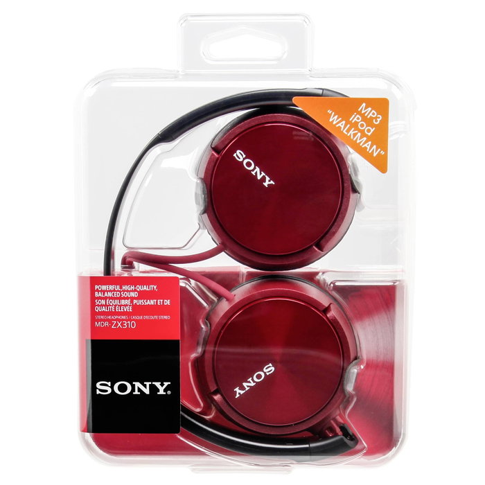 Sony MDR-ZX310 Auriculares de Diadema Rojos Sony MDR-ZX310 Auriculares de Diadema Rojos