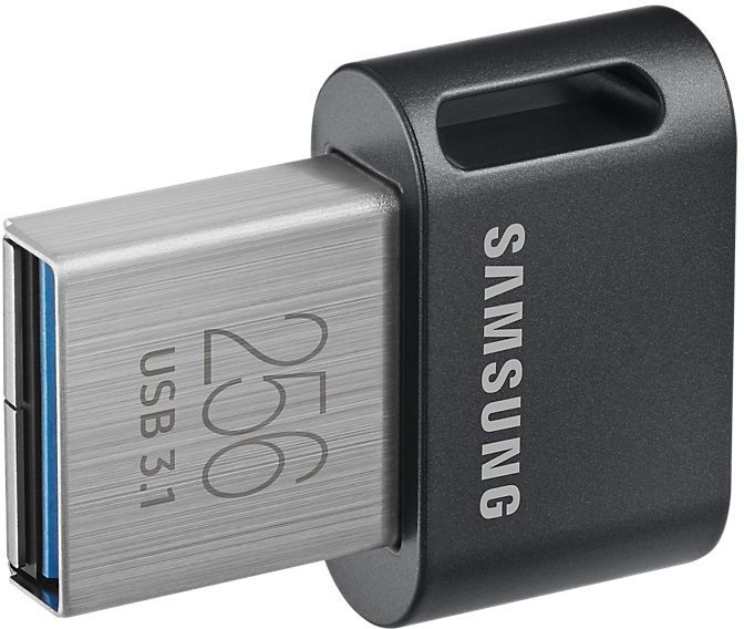 Samsung FIT Plus MUF-256AB/APC 256 GB Gris, Plata