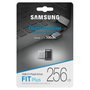 Samsung FIT Plus MUF-256AB 256 GB, USB 3.2 Gen 1 (3.1 Gen 1), 400 MB/s Lectura, Resistente al Agua y Golpes, Gris/Plata