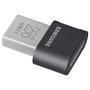 Samsung FIT Plus MUF-256AB 256 GB, USB 3.2 Gen 1 (3.1 Gen 1), 400 MB/s Lectura, Resistente al Agua y Golpes, Gris/Plata
