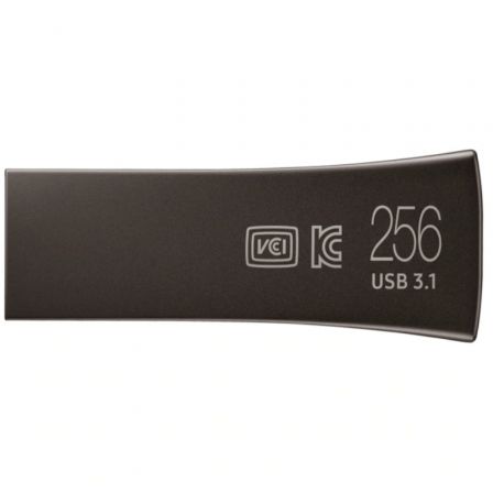 Samsung Pendrive 256GB BAR Plus Titan Gray USB 3.1 MUF-256BE4/APC, hasta 400 MB/s
