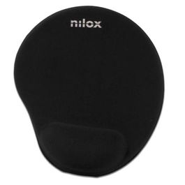 Nilox Alfombrilla Ergonómica para Ratón, Negro