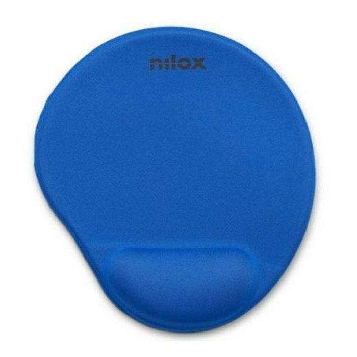 Nilox Alfombrilla Ergonómica para Ratón Azul con Reposamuñecas de Gel Nilox Alfombrilla Ergonómica para Ratón Azul con Reposamuñecas de Gel