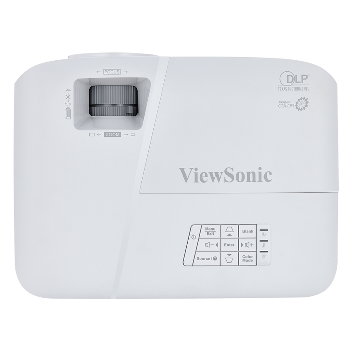 Viewsonic PA503S Videoproyector DLP 3600 Lúmenes ANSI SVGA (800x600) Lámpara 4500h Gris Blanco