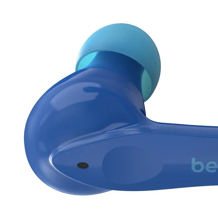 Belkin Auriculares Inalámbricos Bluetooth Soundform Nano para Niños, Azul, Dentro de Oído, con Micrófono