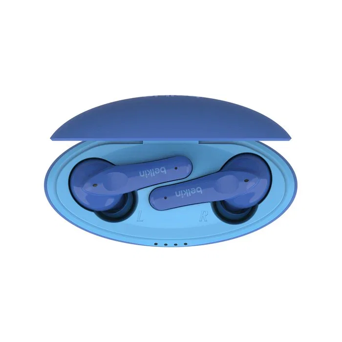 Belkin Auriculares Inalámbricos Bluetooth Soundform Nano para Niños, Azul, Dentro de Oído, con Micrófono