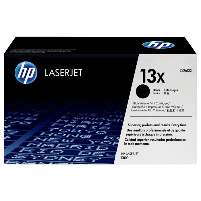 HP Cartucho de Tóner Original 13X Negro Q2613X Alta Capacidad