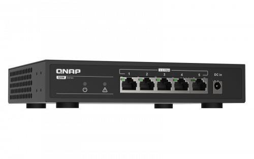 QNAP QSW-1105-5T Switch de 5 Puertos 2,5GbE No Administrado, Negro QNAP QSW-1105-5T Switch de 5 Puertos 2,5GbE No Administrado, Negro