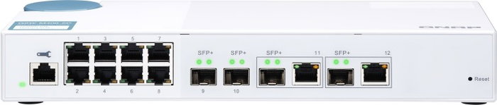 QNAP QSW-M408-2C Switch de red gestionable 12 puertos Blanco QNAP QSW-M408-2C Switch de red gestionable 12 puertos Blanco