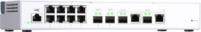 QNAP QSW-M408-2C Switch de red gestionable 12 puertos Blanco QNAP QSW-M408-2C Switch de red gestionable 12 puertos Blanco