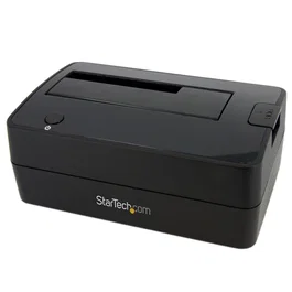 StarTech.com Docking Station USB 3.0 a SATA para Disco Duro de 1 Bahía - Base USB 3.0 para SSD 2.5/3.5 SATA I/II/III, Carga Superior, Negro