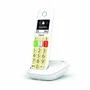 Gigaset E290 Teléfono Fijo Inalámbrico DECT/Analógico con Identificador de Llamadas, Teclas Grandes, Pantalla Alta Legibilidad, 150 Números, 21 Tonos, Color Blanco
