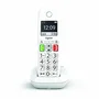 Gigaset E290 Teléfono Fijo Inalámbrico DECT/Analógico con Identificador de Llamadas, Teclas Grandes, Pantalla Alta Legibilidad, 150 Números, 21 Tonos, Color Blanco