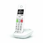 Gigaset E290 Teléfono Fijo Inalámbrico DECT/Analógico con Identificador de Llamadas, Teclas Grandes, Pantalla Alta Legibilidad, 150 Números, 21 Tonos, Color Blanco