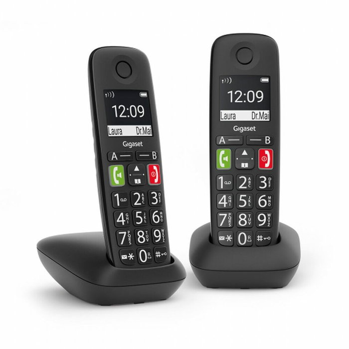 Gigaset E290 Duo Teléfono Inalámbrico Negro