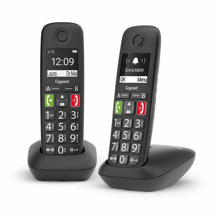 Gigaset E290 Duo Teléfono Inalámbrico Negro