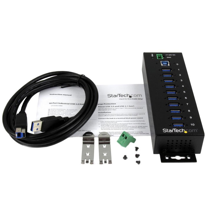 StarTech.com Hub Industrial USB 3.0 10 Puertos ST1030USBM