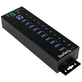 StarTech.com Hub USB Industrial ST1030USBM con 10 Puertos USB 3.2 Gen 1