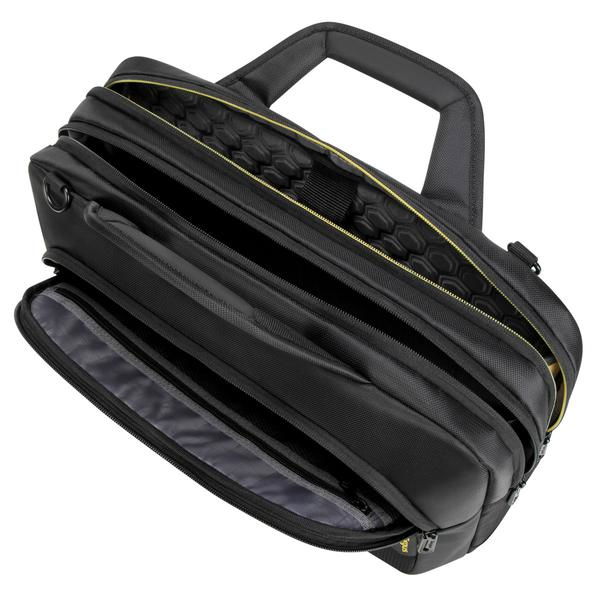 Targus Citygear Maletín para Portátil de 15 - 17.3 Pulgadas, Negro, con Asa de Transporte y Tirante para Hombro, Hasta 43.9 cm (17.3"), Monotono