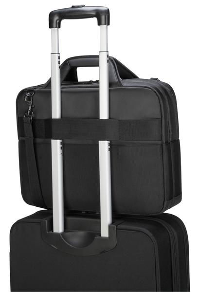 Targus Citygear Maletín para Portátil de 15 - 17.3 Pulgadas, Negro, con Asa de Transporte y Tirante para Hombro, Hasta 43.9 cm (17.3"), Monotono
