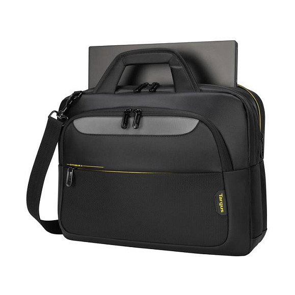 Targus Citygear Maletín Toploader para Portátil hasta 17.3", Compartimento para Tableta, Color Negro