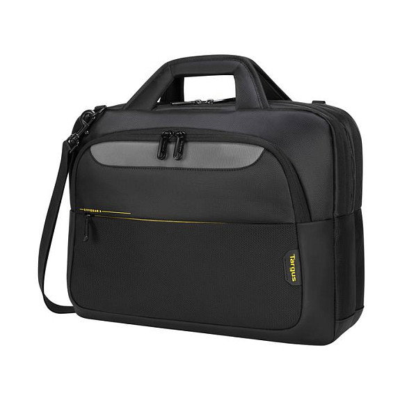 Targus Citygear Maletín Toploader para Portátil hasta 17.3", Compartimento para Tableta, Color Negro
