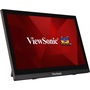 ViewSonic TD1630-3 Monitor Táctil de 16 Pulgadas (15.6" Visibles) LCD TN 10 Puntos Táctil Capacitivo 1366x768 HDMI VGA 75Hz Altavoces Duales Soporte Ergonómico y Montaje VESA