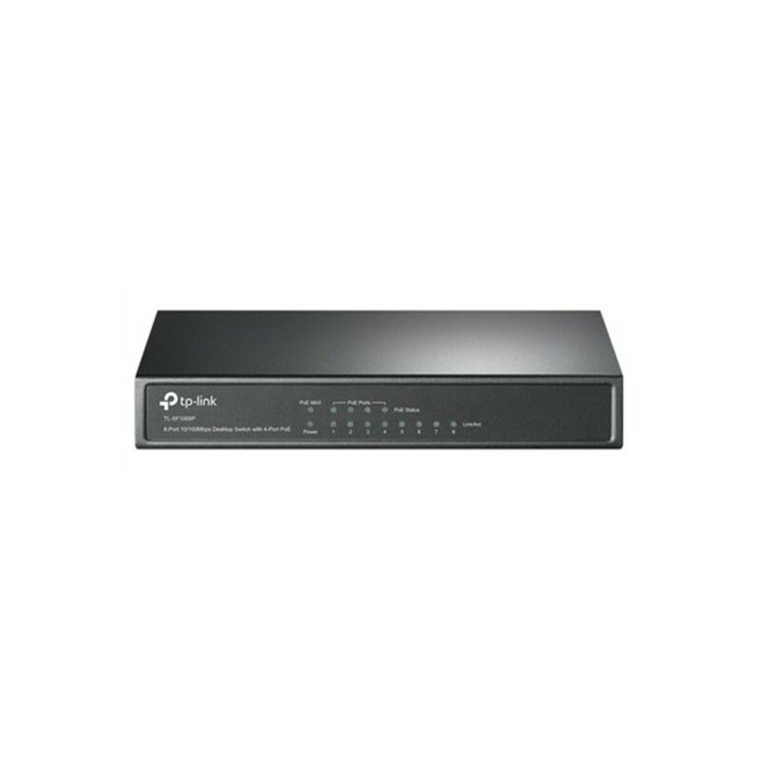 TP-Link TL-SF1008P Switch de 8 Puertos 10/100 con 4 Puertos PoE, Negro