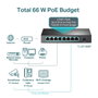 TP-Link TL-SF1008P Switch de 8 Puertos 10/100 con 4 Puertos PoE, Negro
