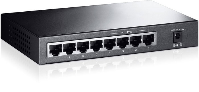 TP-Link TL-SF1008P Switch de 8 Puertos 10/100 con 4 Puertos PoE, Negro