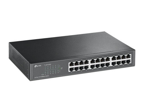 TP-LINK TL-SF1024D Switch Fast Ethernet (10/100) Negro, 24 Puertos RJ-45, Montaje en Rack