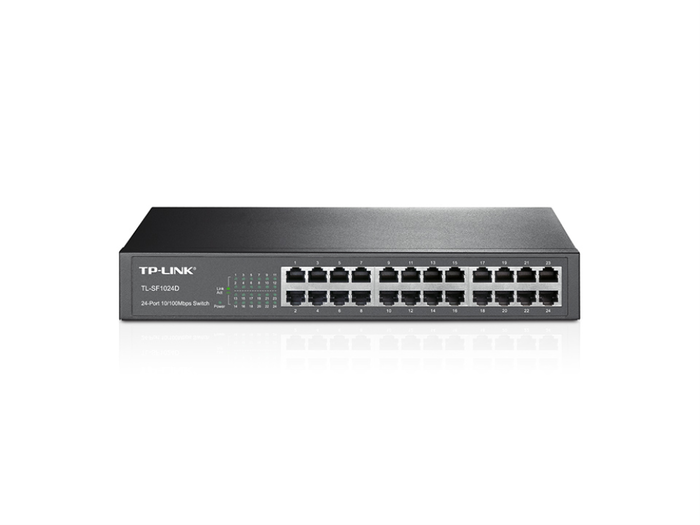 TP-LINK TL-SF1024D Switch Fast Ethernet 24 Puertos Negro TP-LINK TL-SF1024D Switch Fast Ethernet 24 Puertos Negro